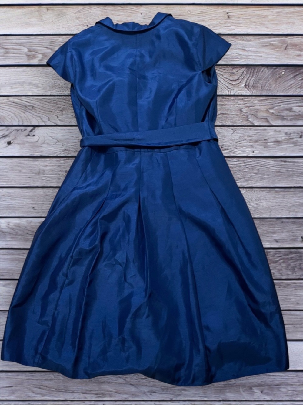 Kim Rogers Midnight Blue Dress with Tie Waist size 16 - Picture 2 of 7